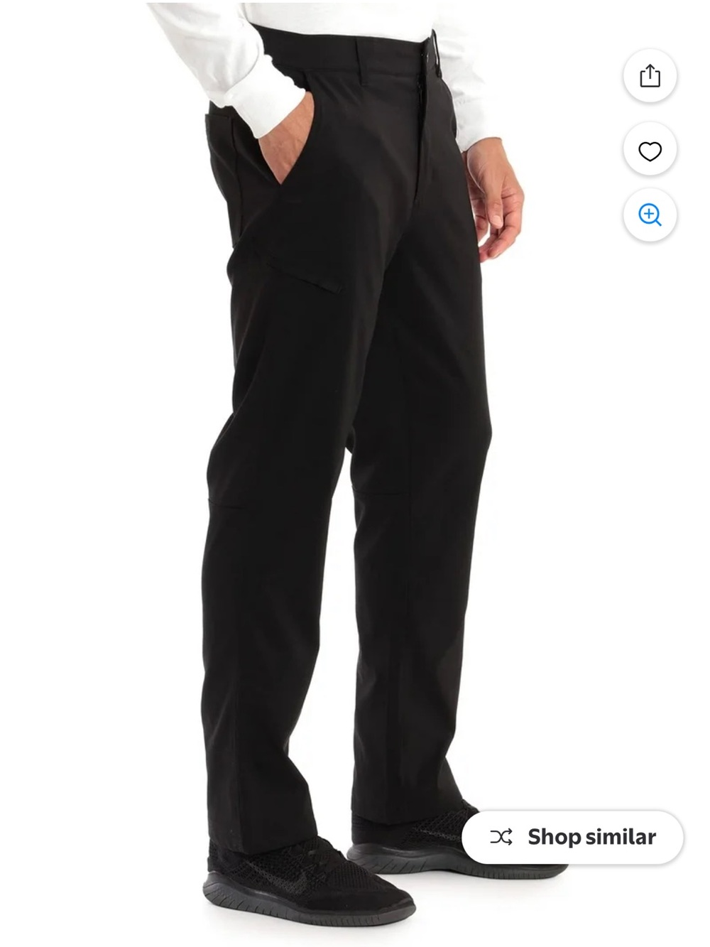 NWT Gerry Pants 36x32 Fleece Lined Water Resistant Draw Cord Leg Black Pants